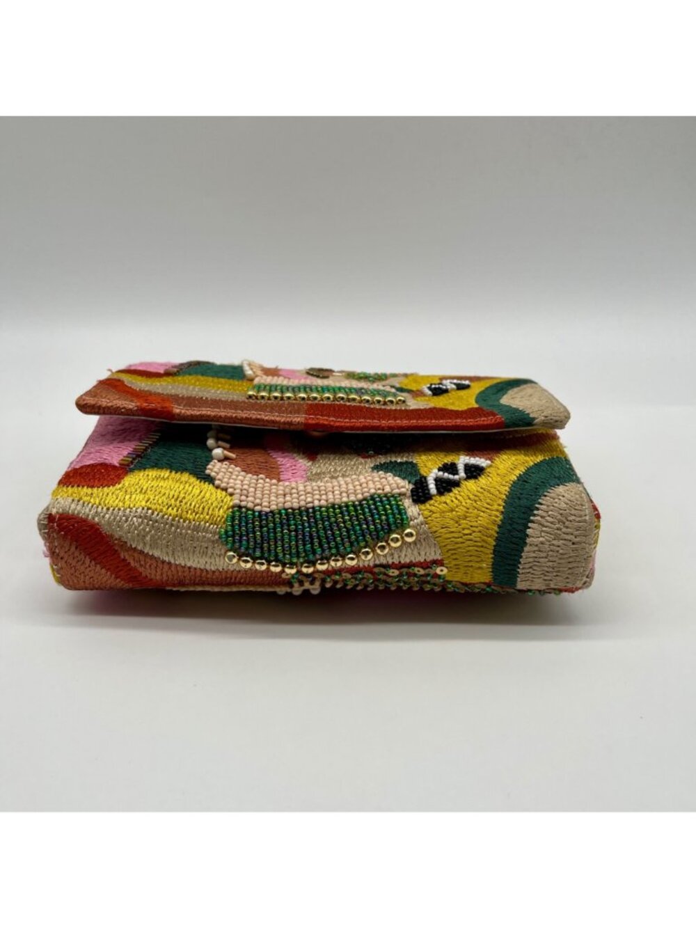 MMs Brands Beaded Flip-Over Clutch Purse - Picture 5 of 10